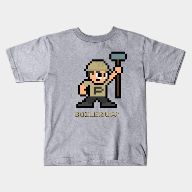 8-bit Boilermaker Kids T-Shirt by 8-BitHero